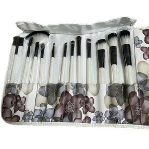 Makeup Brushes With Floral case 12 PCS Set